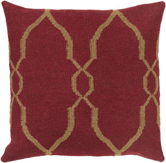 Red Wool Pillow