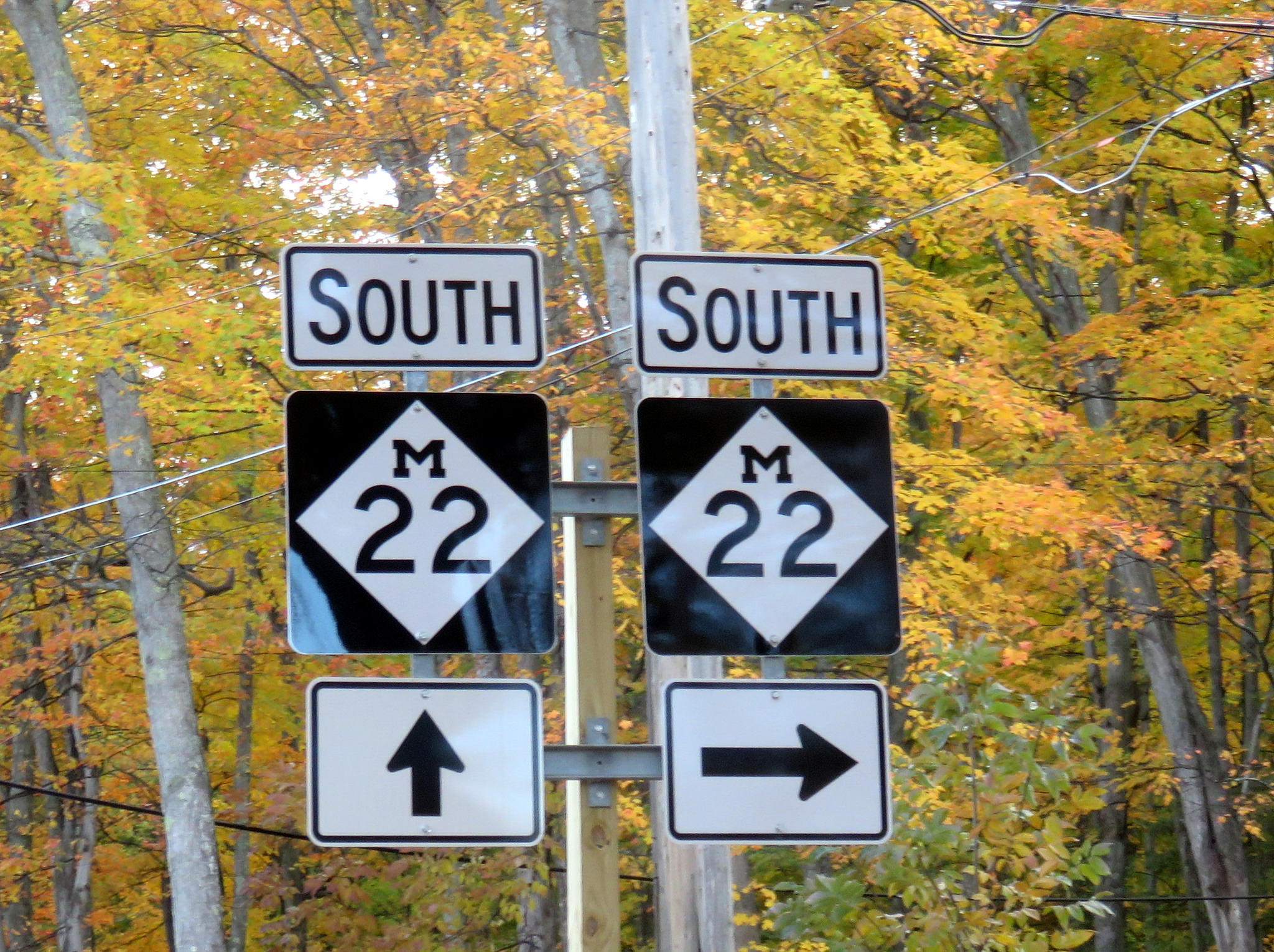 Fall road trip on Michigan's M22